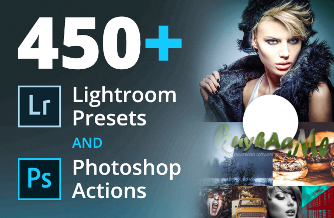 450+ Lightroom Presets dan Photoshop Actions