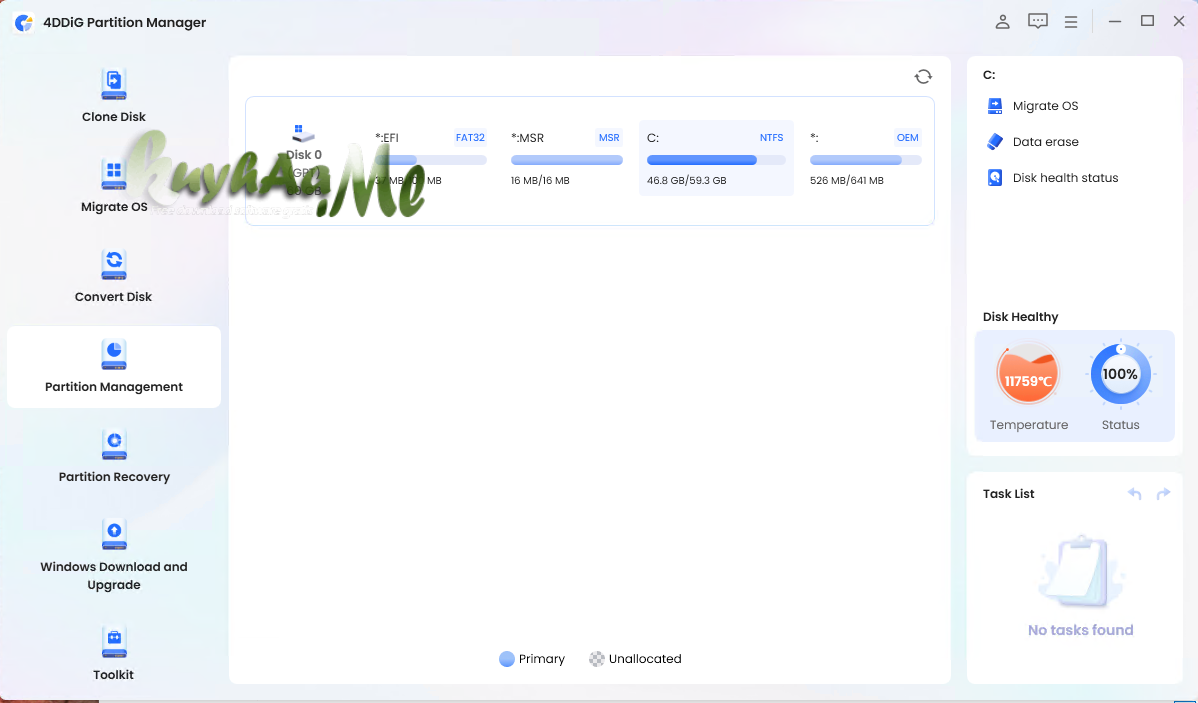 4DDiG Partition Manager 3.8.0.22 Full Terbaru