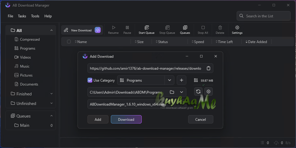 AB Download Manager 1.6.10 Full Terbaru