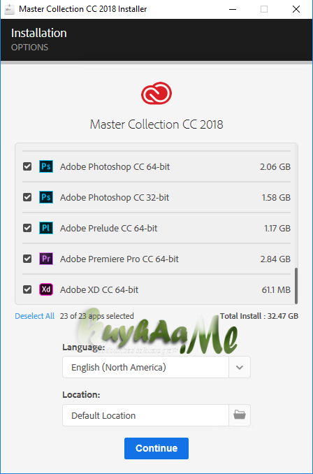 Adobe Master Collection CC 2018 v3 Full