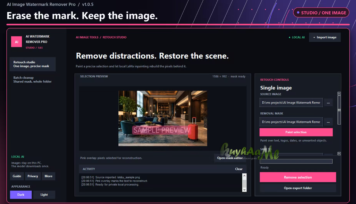 AI Image Watermark Remover Pro 1.0.5 Full