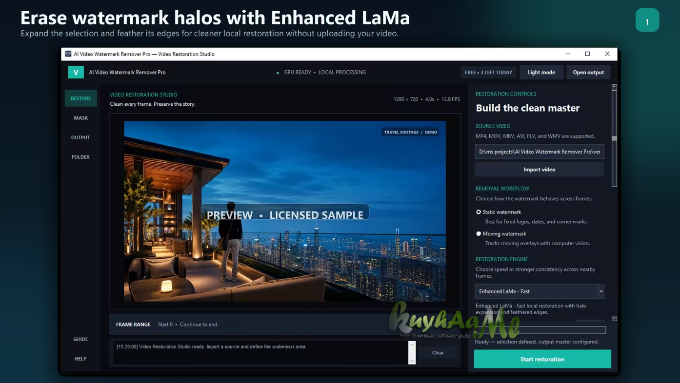 AI Video Watermark Remover Pro 1.0.8 Full