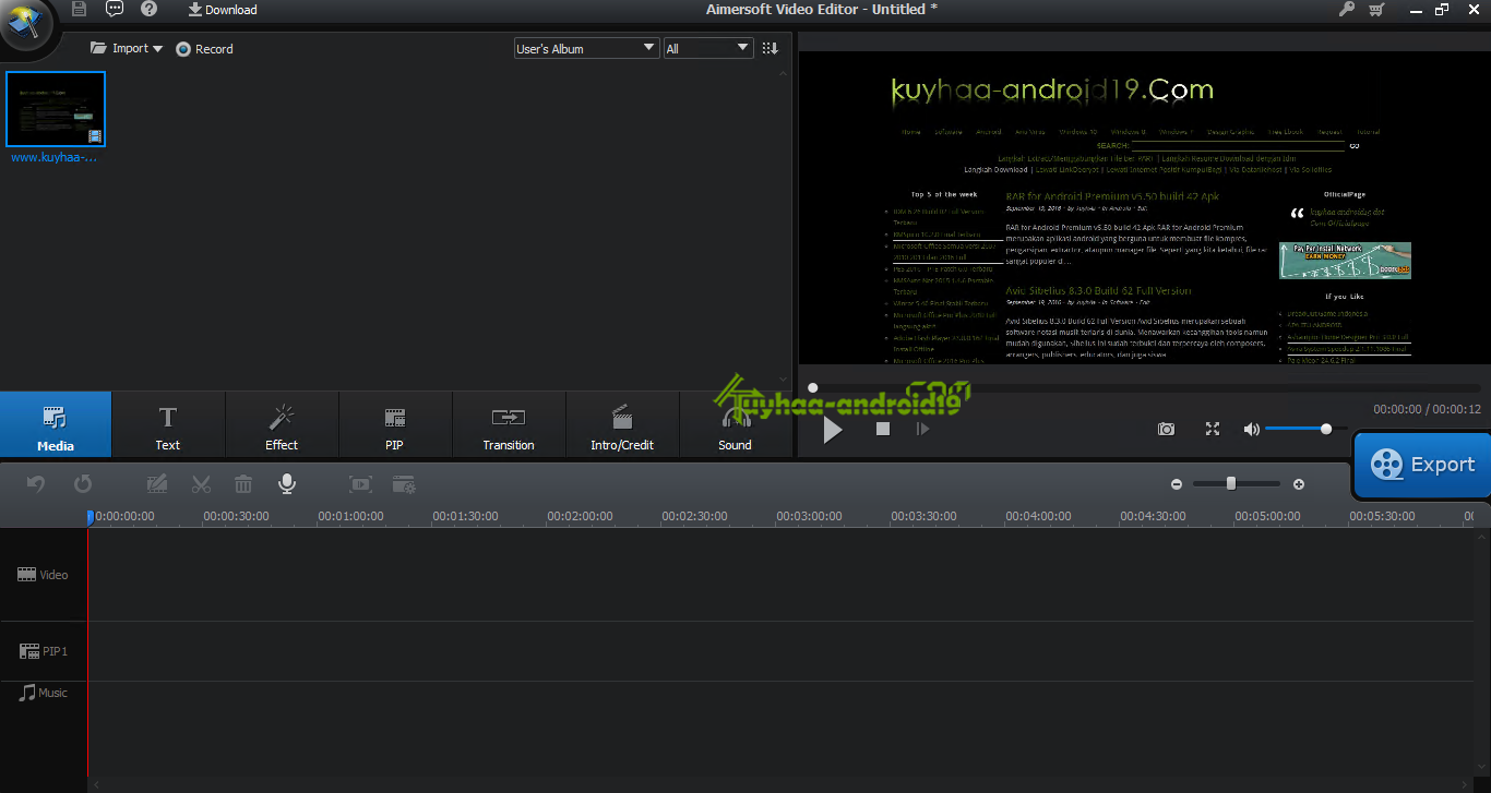 Aimersoft Video Editor 3.6.2.0 Full Version