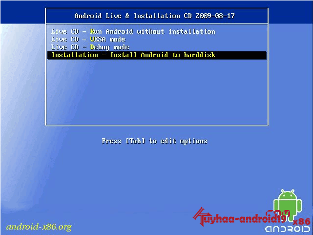 Android-x86 4.4-r1 (KitKat-x86)
