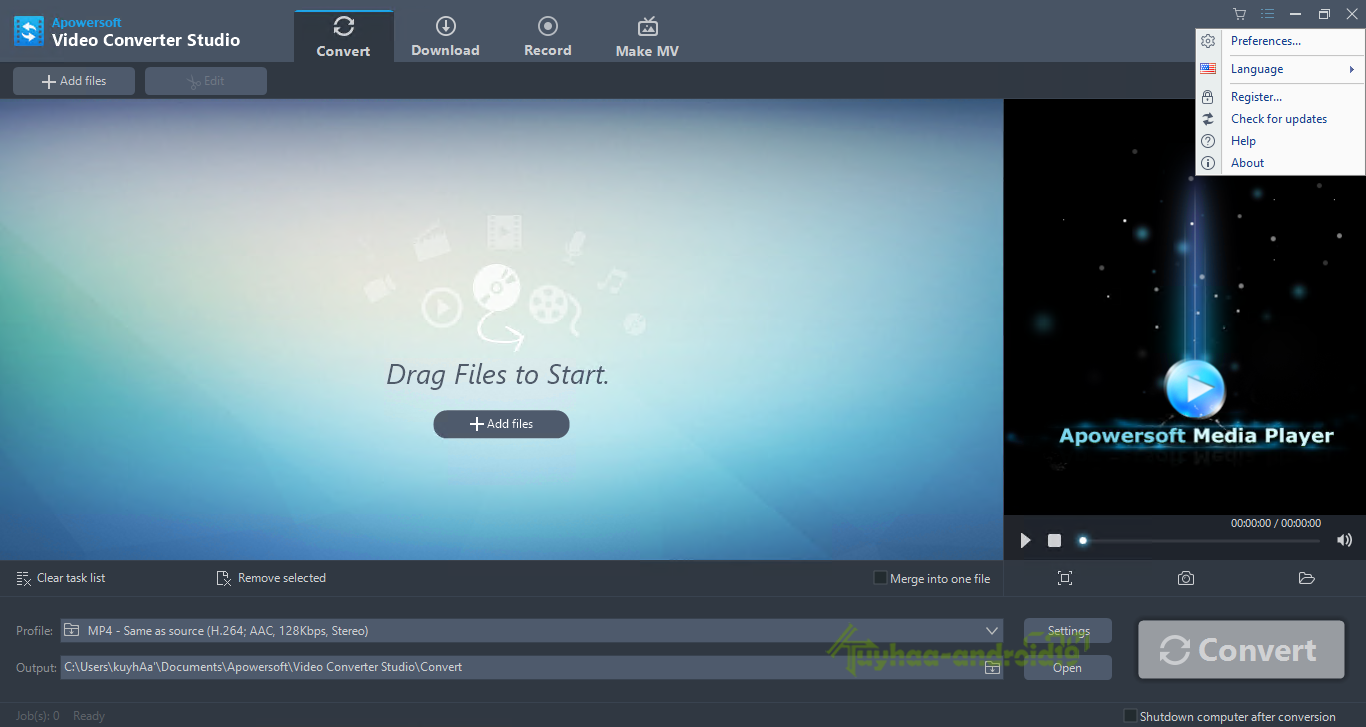 Apowersoft Video Converter Studio 4.5.5 Full Version