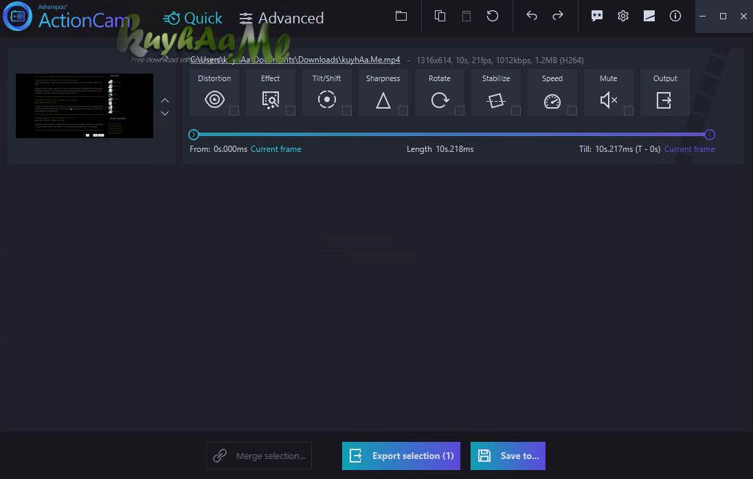 Ashampoo ActionCam 1.0.1 Full Version