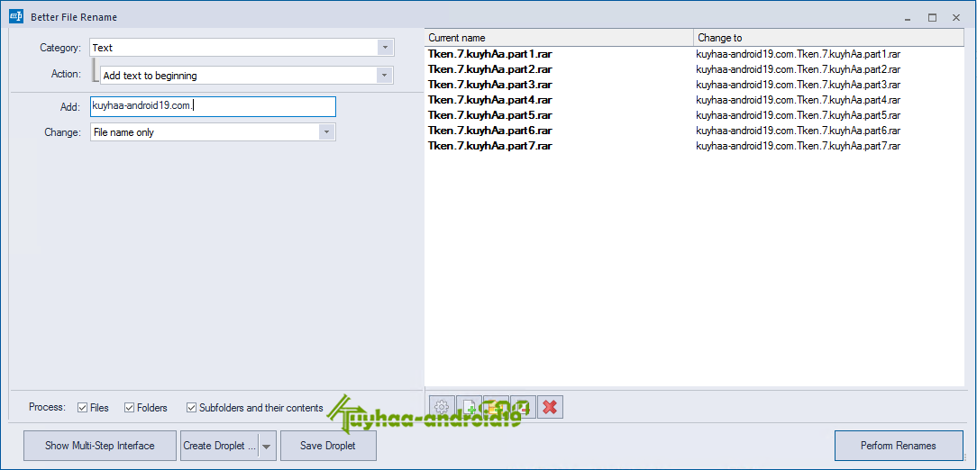 Better File Rename 6.30 Full Version