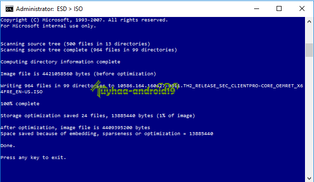 Cara merubah file ESD menjadi ISO Image