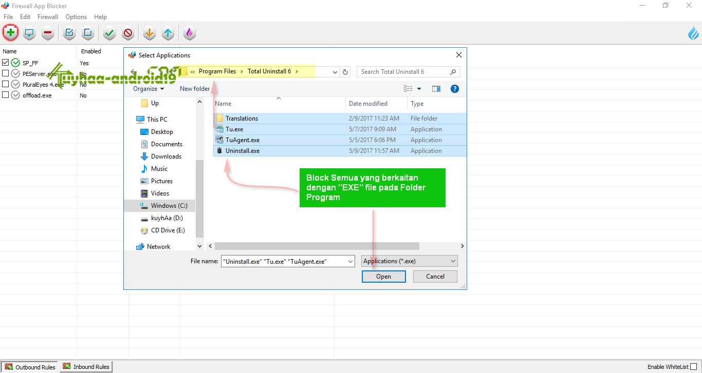 Cara Mudah Blockir Program dengan Firewall
