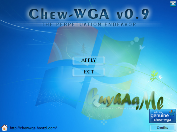 Chew WGA 0.9 Aktivator Windows 7