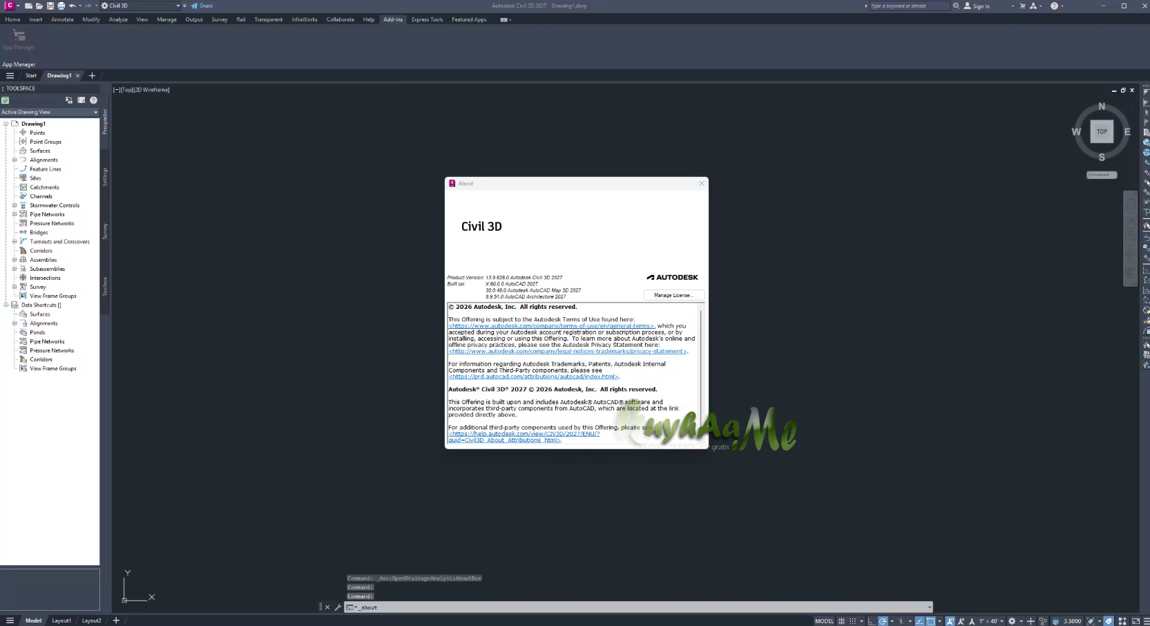 Civil 3D 2027 Full Addon for AutoCAD 2027