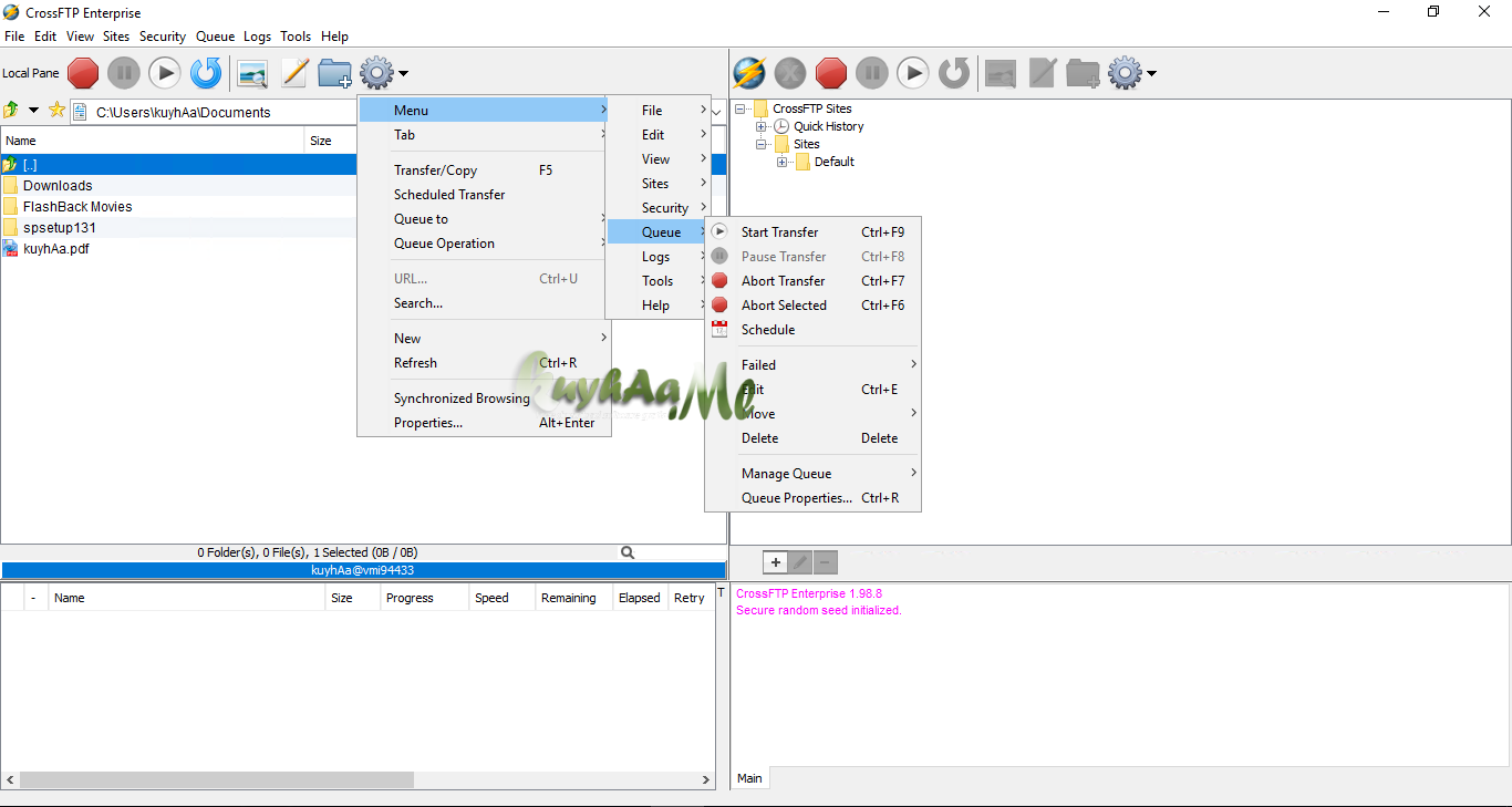 Crossworld CrossFTP Enterprise 1.98.8 Terbaru