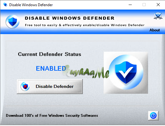 Disable Windows Defender 3.5 Terbaru