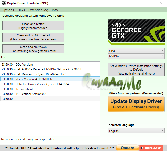 Display Driver Uninstaller 18.1.2.1 Terbaru