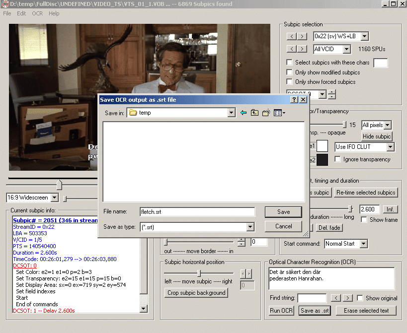 DVDSubEdit 1.5 Gratis