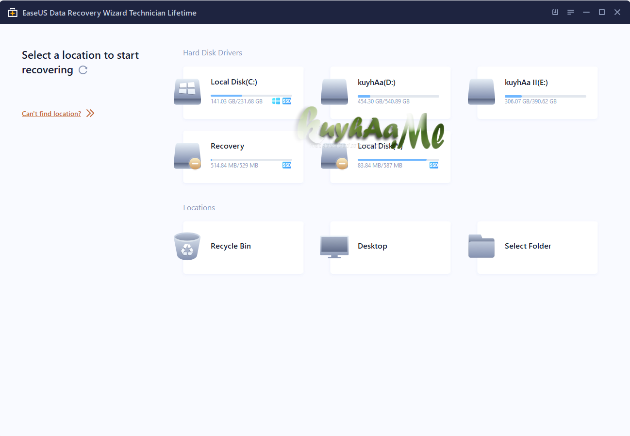 EaseUS Data Recovery Wizard Technician 17.0.0.0 Full + WinPE v20.1