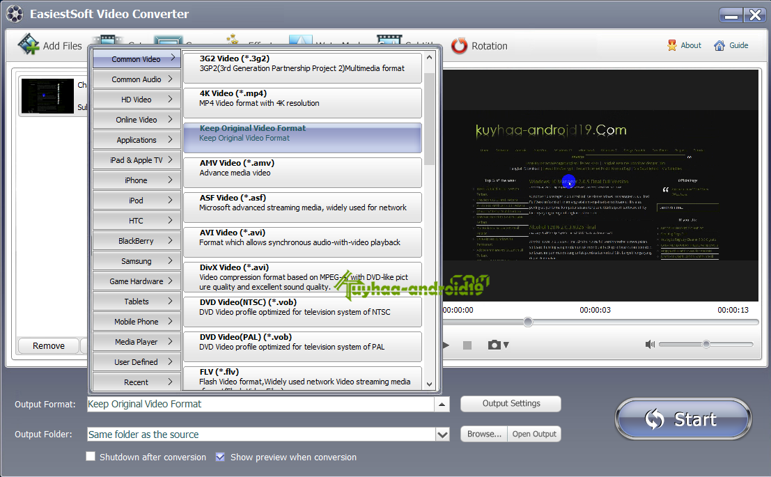 EasiestSoft Video Converter 3.8.0 Full Version