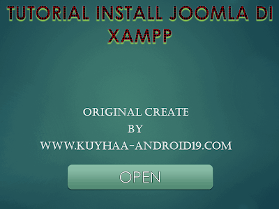 Ebook Tutorial Install Joomla di XAMPP PPT & PDF