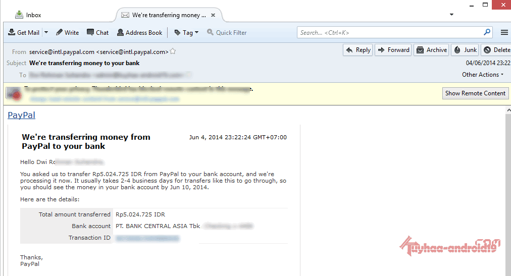 Email Client Mozilla Thunderbird 45.8.0 Terbaru