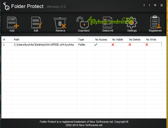 Folder Protect 2.0.0 Full Version