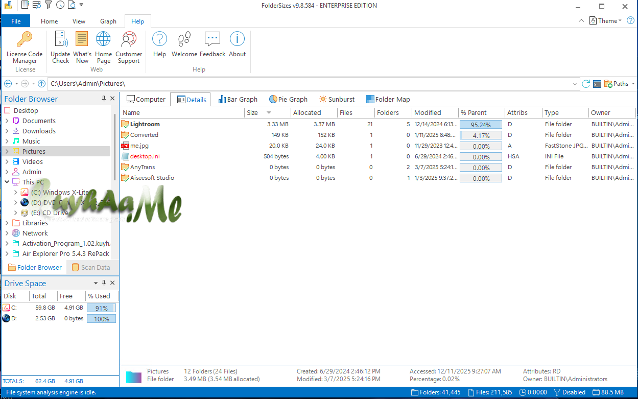 FolderSizes 9.8.584 Enterprise Full