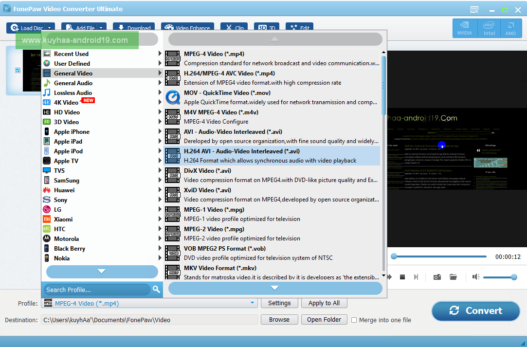 FonePaw Video Converter Ultimate 2.2.0 Terbaru