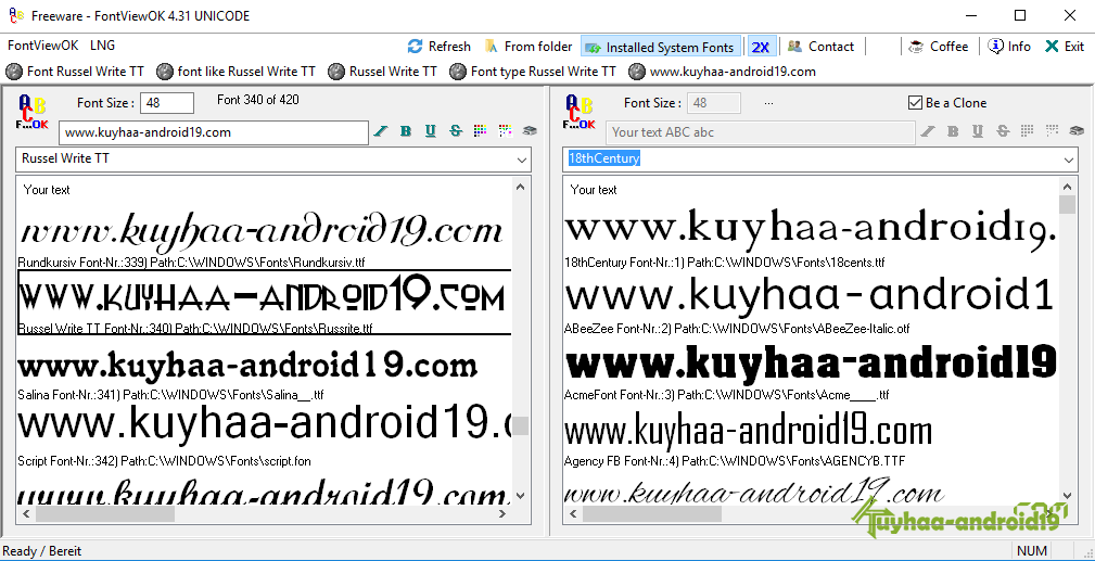 FontViewOK 6.77 Terbaru