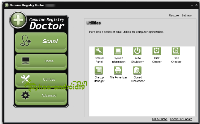 Genuine Registry Doctor 2.6.9.8 Full Version