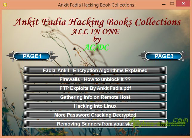 HACKING EBOOK COLLECTION BY ANKIT FADIA