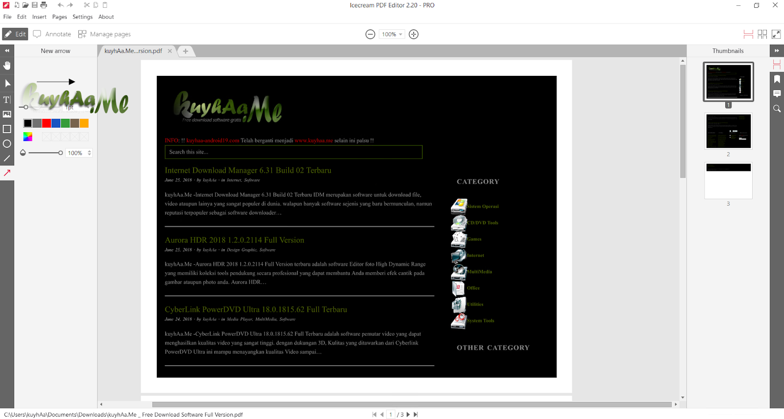 Icecream PDF Editor PRO 3.29 Full Version