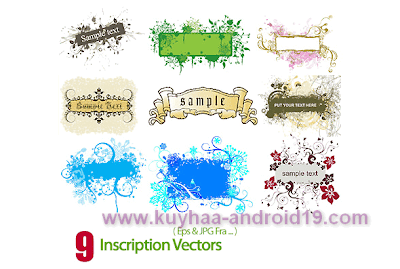 INSCRIPTION VECTORS JPG EPS