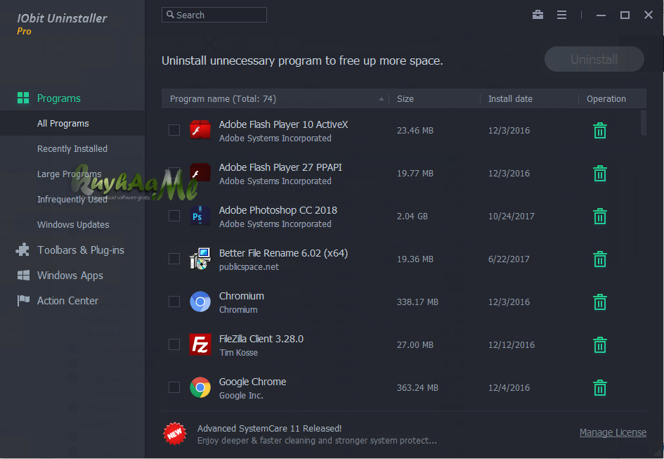 IObit Uninstaller Pro Full Terbaru v16.0.0.33