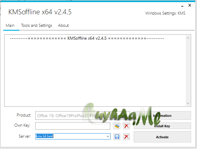 KMSOffline v2.4.7 Windows & Office Activator Terbaru
