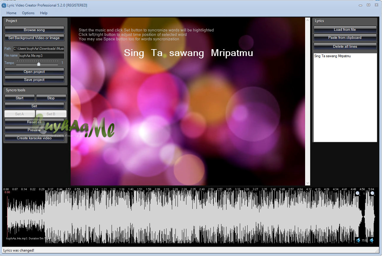 Lyric Video Creator Professional 6.1.0 Full