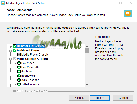 Media Player Codec Pack 4.6.0.313 Terbaru