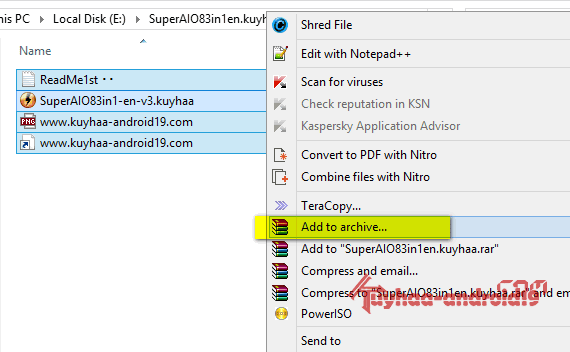Membuat File berPART dengan Winrar