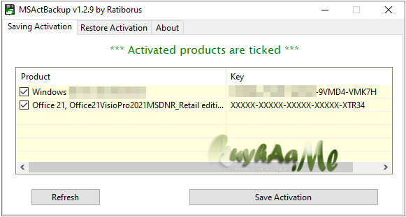 MSActBackUp 1.2.9 Terbaru
