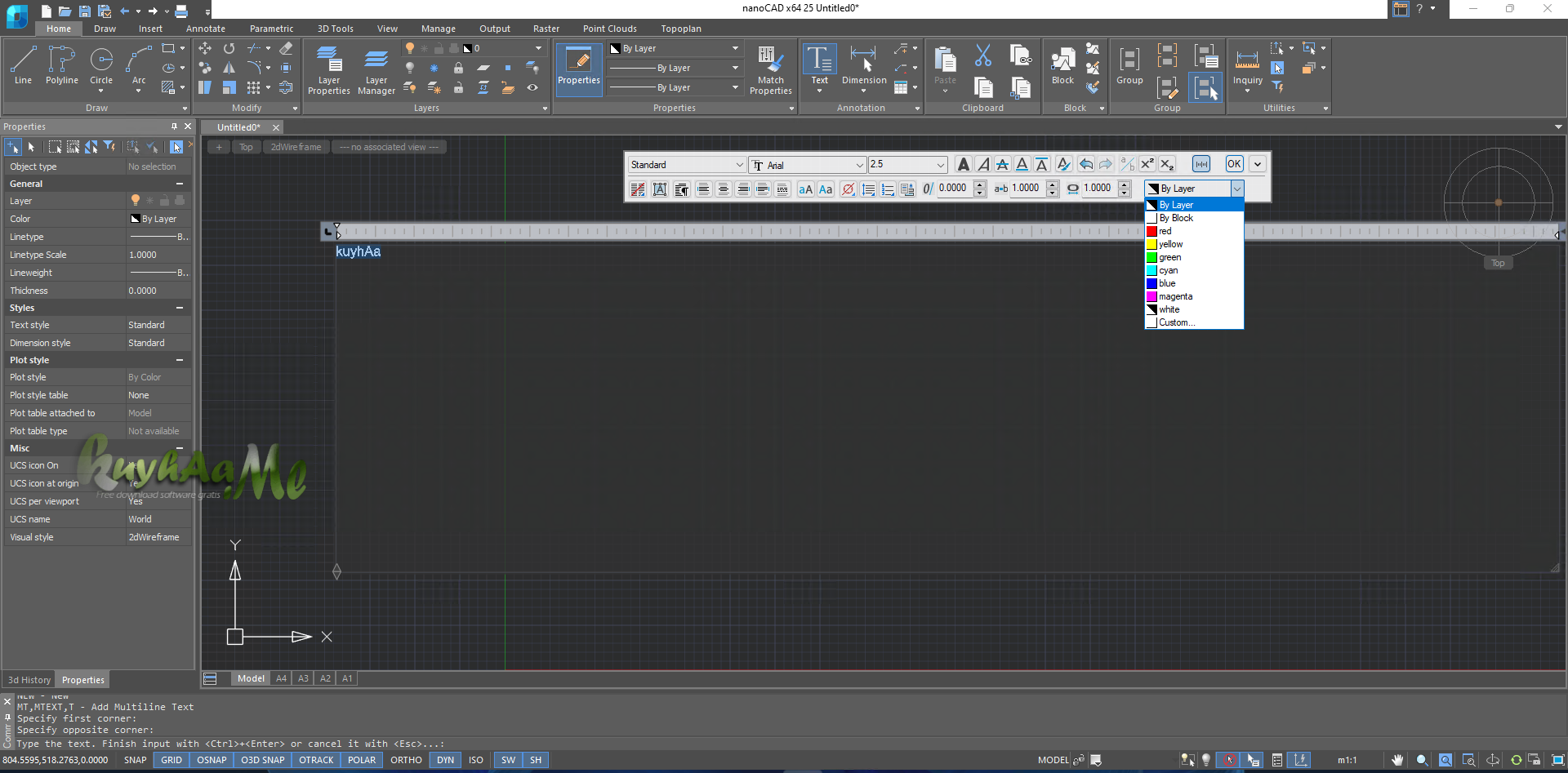 NanoCAD 25.0.6917.4755 build 7975 Full Terbaru
