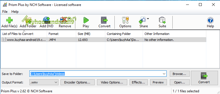 NCH Prism Video Converter Plus 13.04 Full Terbaru