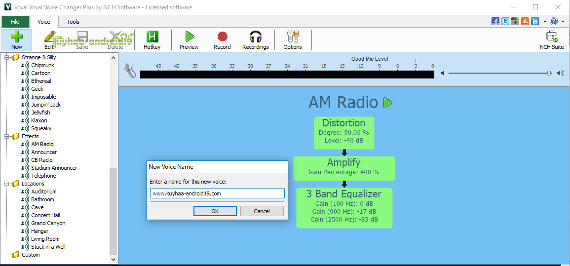 NCH Voxal Voice Changer Plus 8.00 Full