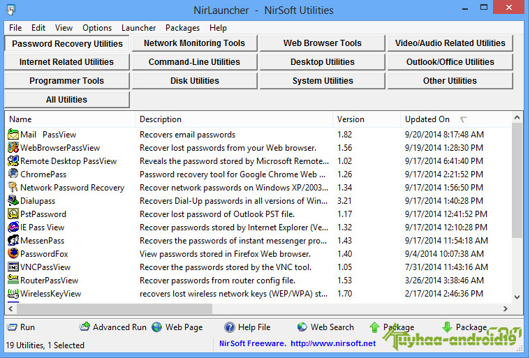 NirLauncher Package 1.30.17 Terbaru