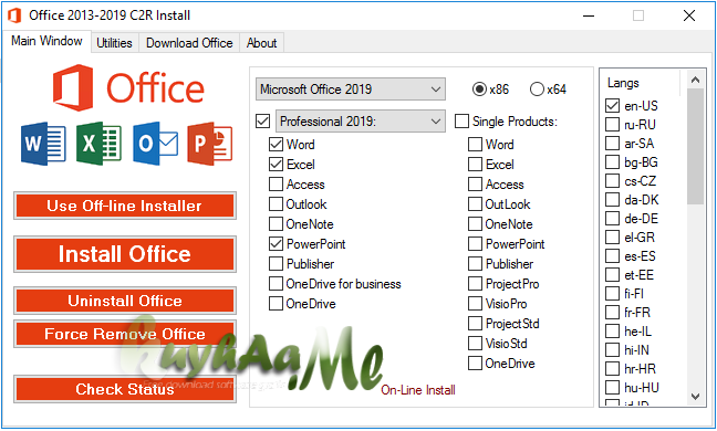 Office 2013-2024 C2R Install 7.7.7.7 R27 Terbaru