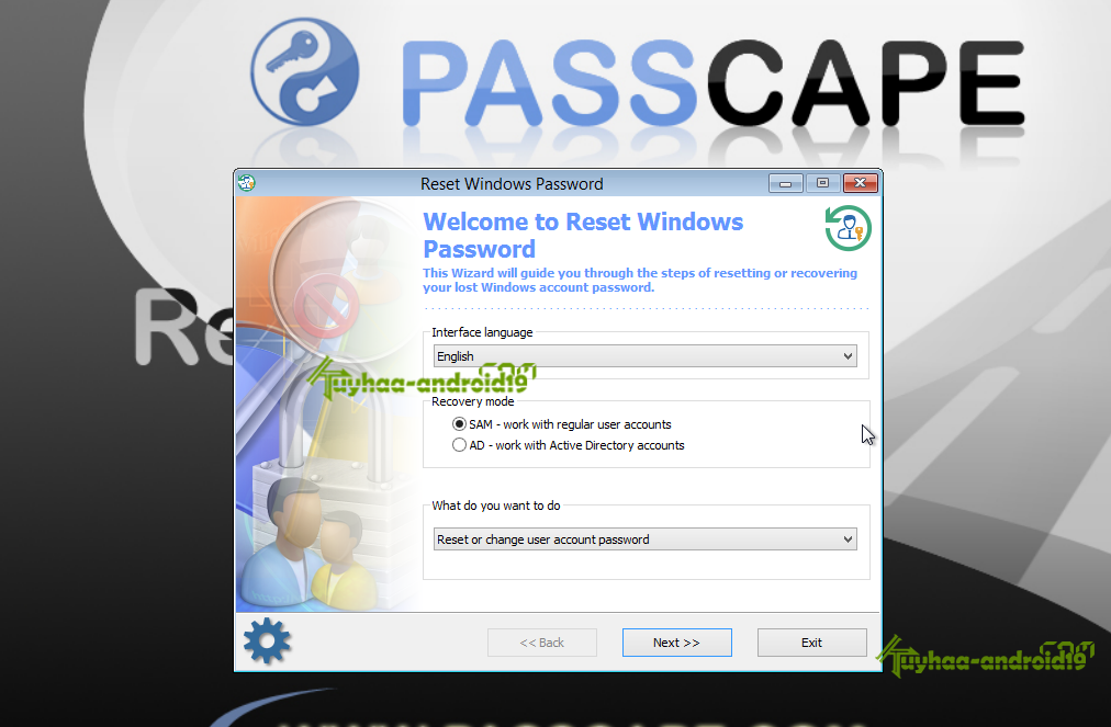 Passcape Reset Windows Password 9.3.0.937 terbaru