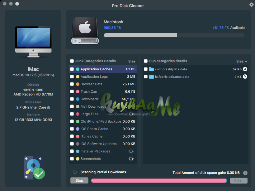 PRO Disk Cleaner 1.4.1 for MacOs Terbaru