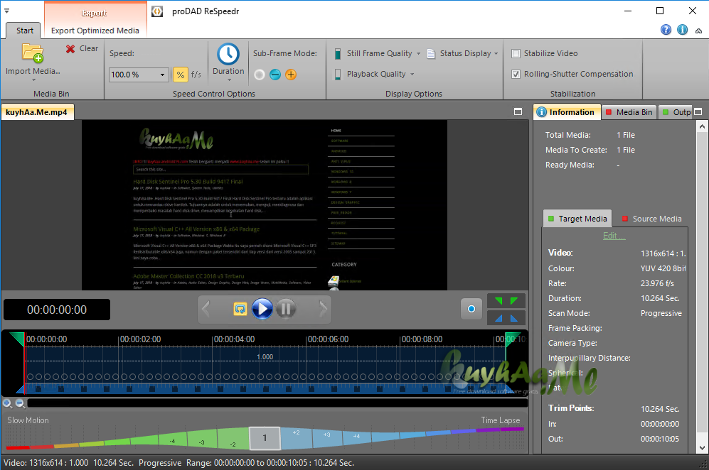 proDAD ReSpeedr Plus 1.0.43.1 Full Version