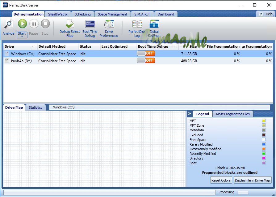Raxco PerfectDisk Pro Server 14.0.895 Terbaru