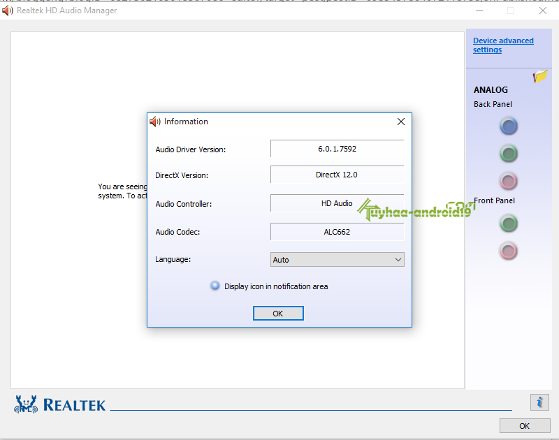 Realtek High Definition Audio Drivers 6.0.9273.1 WHQL