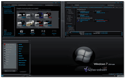 THEME WINDOWS 7 DARK GLASS ELEGANT
