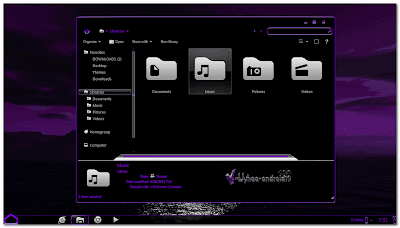 THEME WINDOWS 7 PURPLE ICS