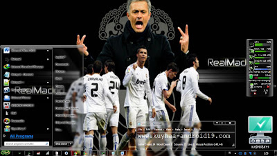 THEME WINDOWS 7 REAL MADRID GLASS